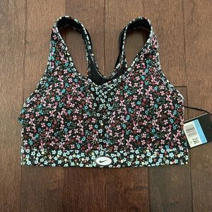 Nike womens floral sports bra size medium